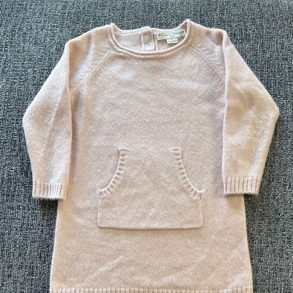 Pink Kids Dress with Pocket